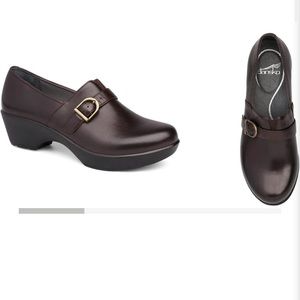 Dansko Jane Full Grain Leather Chocolate Size 37